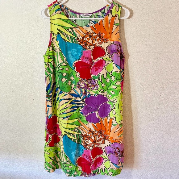 Jams World Dresses Jams World Large Tropical Floral Mini Dress Poshmark